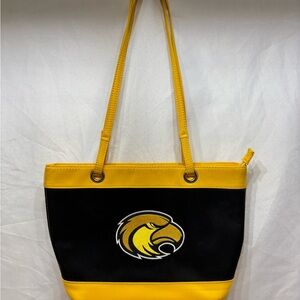 University Southern Mississippi Golden Eagles Black & Gold Purse Bag Team Spirit